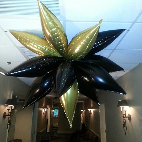 Black and Gold Ceiling Topiary